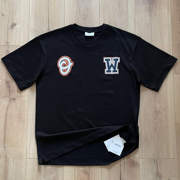 OFF-WHITE MEN NEW CASUAL COTTON T-SHIRT XLARGE - Picture 1 of 10